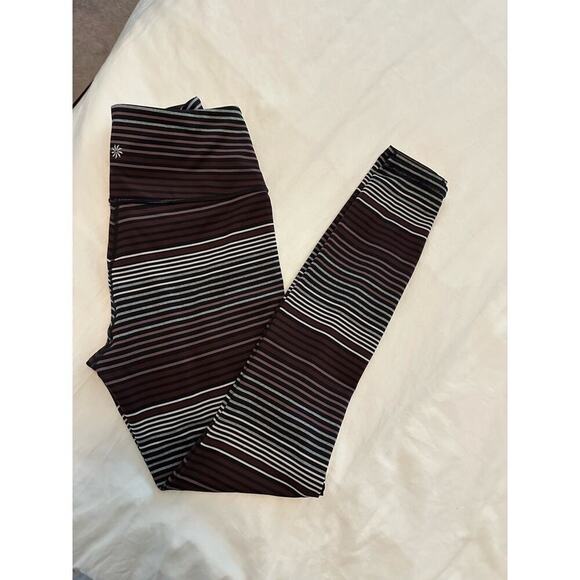 Athleta Expanse Stripe High Rise Chaturanga Leggings- Like new - Picture 3 of 6